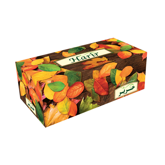 تصویر از دستمال کاغذی حریر 150 برگ دولایه، طرح برگ خزان و پاییزان