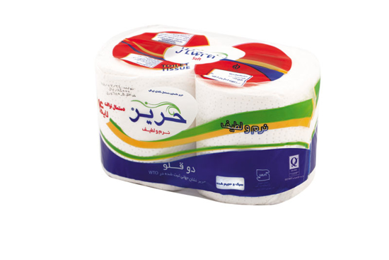 تصویر از دستمال توالت حریر 4لایه 2قلو